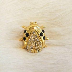 IVana‎ Rhinestone Ladybug Pin Lapel 4370